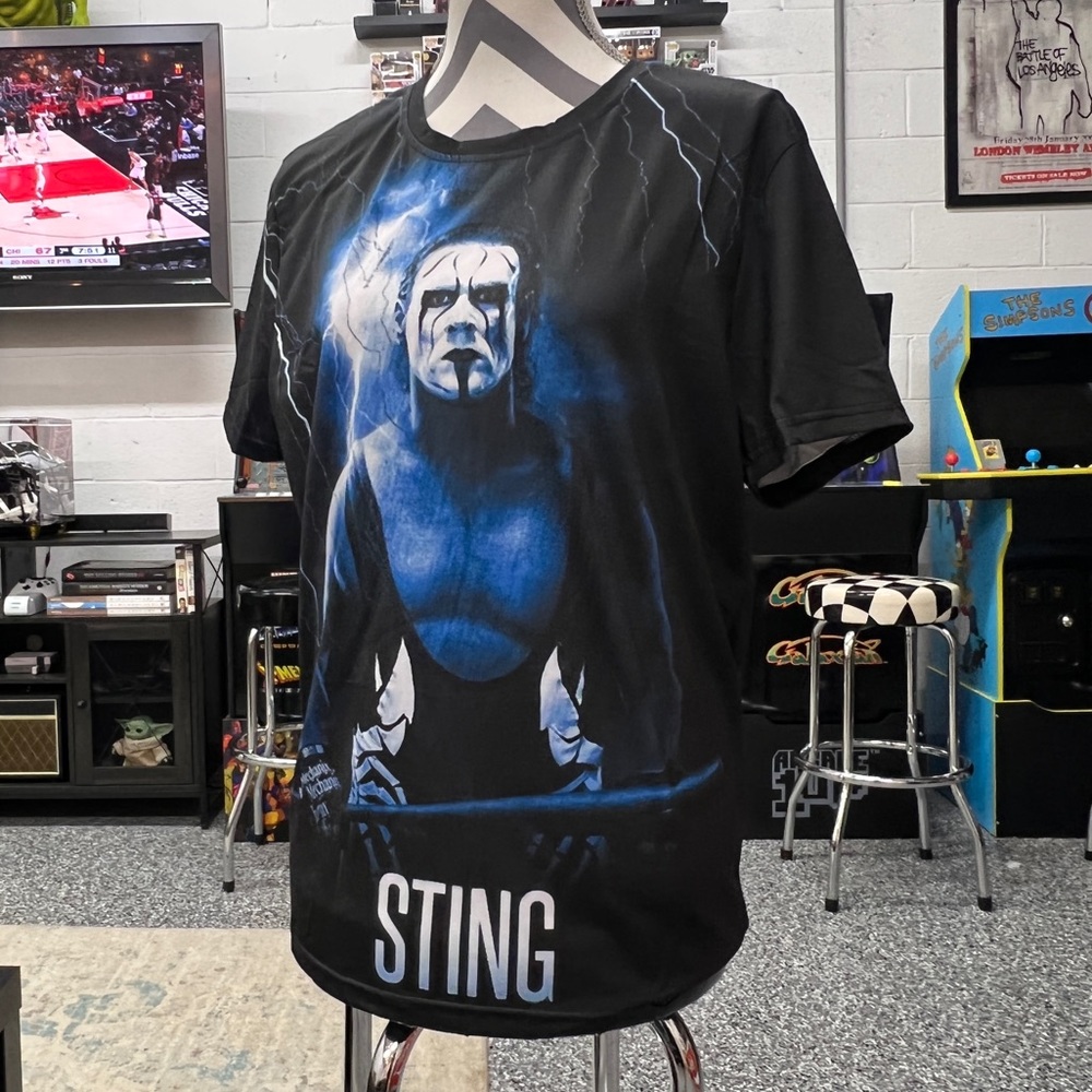 STING WWE FULL PRINT TEE